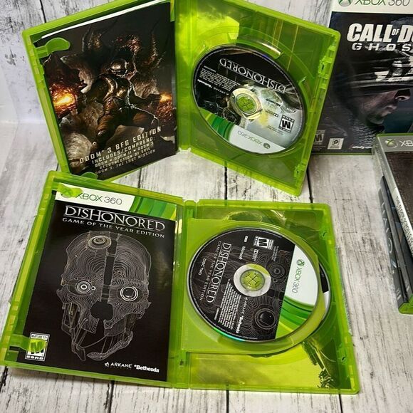 Microsoft Xbox 360 lot of 5 Games Call of Duty Dishonored Halo 3 and 4 - Picture 6 of 10